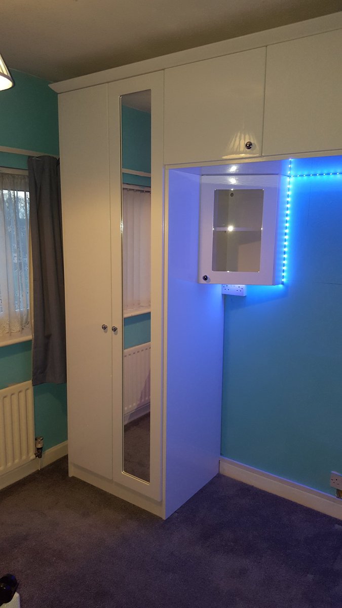 infinity_rooms's tweet image. Hello #solihullhour take a look at a very recent fitted bedroom install. The young daughter of the customer loved her LED lights! Get in touch for some inspiration.... chris@infinity-rooms.co.uk