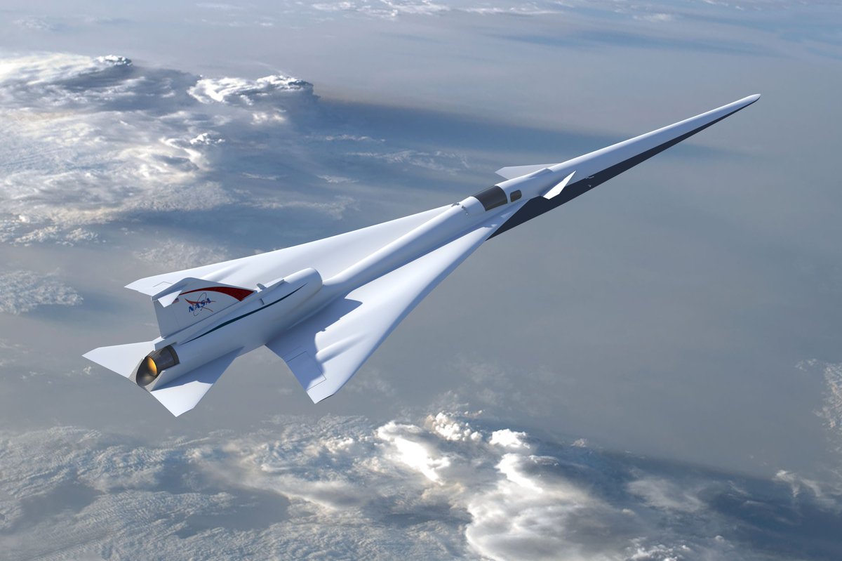 NASA_STI's tweet photo. Today NASA’s experimental supersonic  Low-Boom Flight Demonstrator, or X-Plane, moved from the conceptual to the building and testing phase. Learn more at #NTRS: https://t.co/AKT84gnvhQ https://t.co/JqifROigZ6