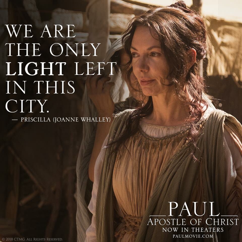 How do you shine a light in your city? Be inspired by PAUL, APOSTLE OF CHRIST, in theaters today! PaulMovie.com #paulmovie #jimcaviezel #jamesfaulkner