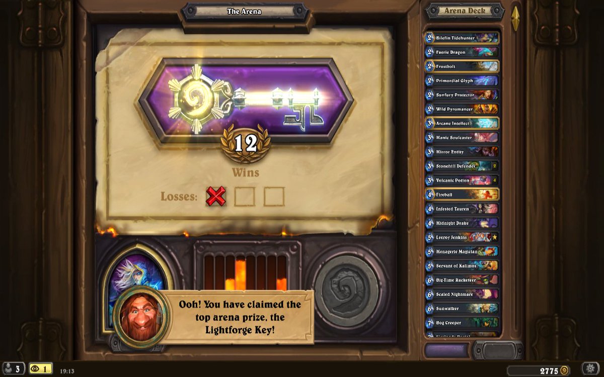 gallifreystorm's tweet photo. Damn, this was the first time I achieved 12 wins in an Arena Run. The deck was absolutely amazing though! A huge thanks to my bro @Kbabknight for this Co-Op Arena Run with me, it wouldn't be as fun if you weren't there too. ☺️ #hearthstone #arenarun #mage #12wins https://t.co/MXUCsPvHGy
