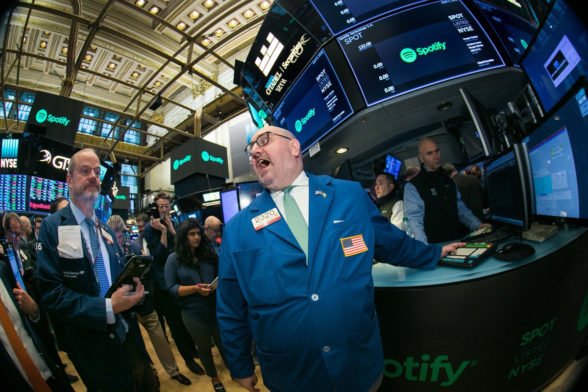 NYSE's tweet photo. Why a direct listing:
@Spotify believes that their recognizable brand, global scale, business model, and transparent culture will lead to a great company where the stock price takes care of itself (NYSE: $SPOT) https://t.co/C7wuCP3rWp