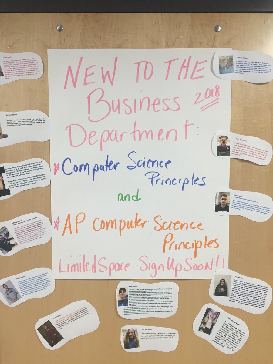 CAHSBusiness's tweet image. Here’s something to Tweet about 👏🏼👏🏼😊... Check out what’s Coming the the CAHS - AP Computer Science and Computer Science -open to 10-12 graders!! See Mrs. Gummo for details #ithappensinroom228 #cahsbusinesstudents #codingiscool #innovationcreation #bringingitoCAHS @A_Witt24