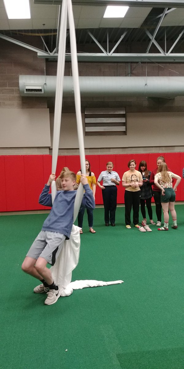 Honors English II student Eliscia shares her interest of aerial acrobatics with her peers. #passionproject #interestbasedlearning #personalizedlearning