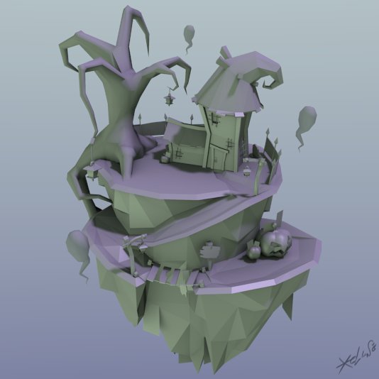 Work in progress! 🎃
#lowpoly #3dart #workinprogress #blender #blender3d #screenshot #gameart #halloween