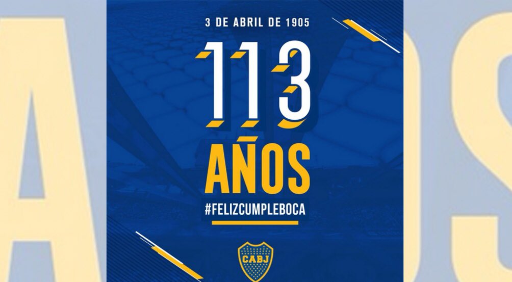 matias_mehl's tweet photo. Feliz cumple #Boca 💙💛💙
#Felices113AñosBoca 
#Boca910 https://t.co/1KWR0diekG