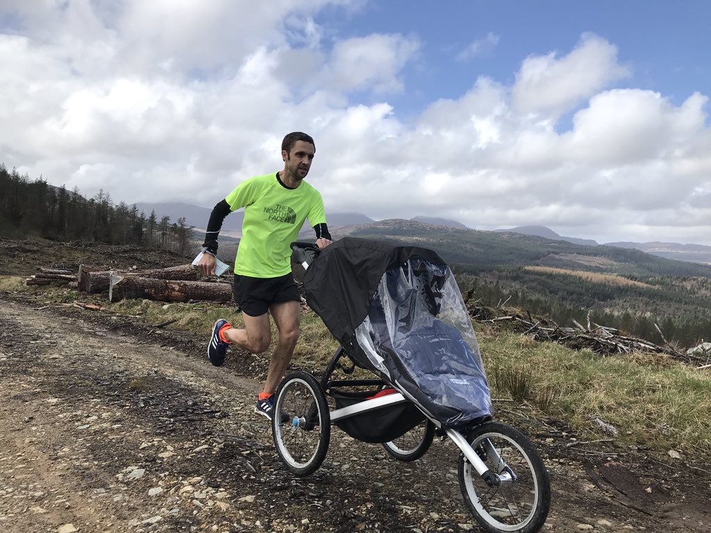 jezbragg's tweet photo. Great morning exploring the @CoedyBreninFP half marathon route. Just about got the buggy round! Enjoyed catching up with Matt in the @RunCoedyBrenin store. Great setup down there, well worth a visit with something for all. @gembragg https://t.co/EYT4iGAhan