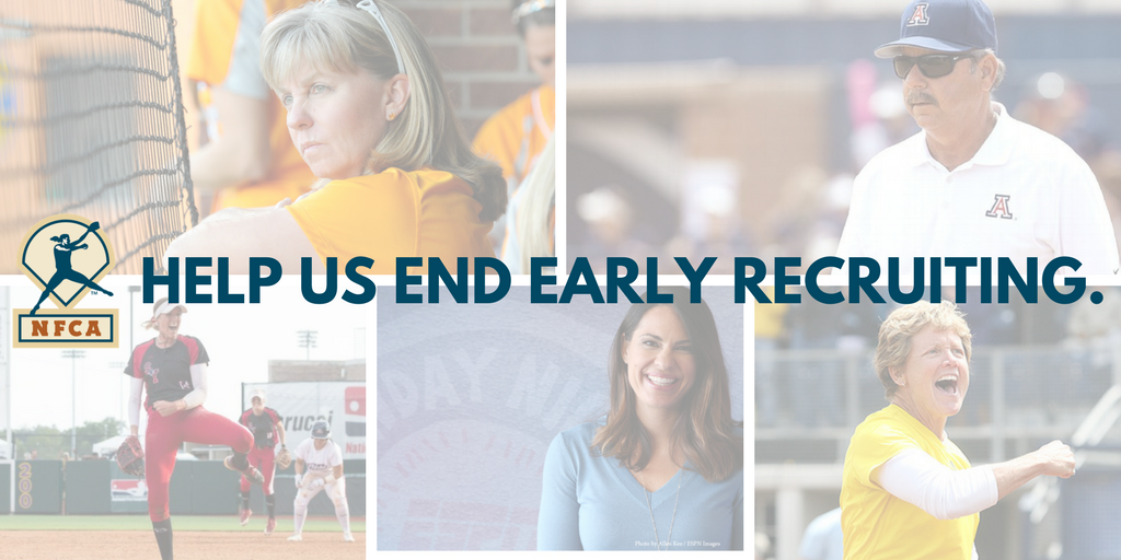 The <a href="/NCAA/">NCAA</a> vote is in two weeks! Show your support by signing this petition (nfca.org/index.php?opti…) and hearing what coaches, student-athletes, administrators and parents have to say about ending early recruiting: youtube.com/watch?v=SFcfhX… #LetThemBeKids