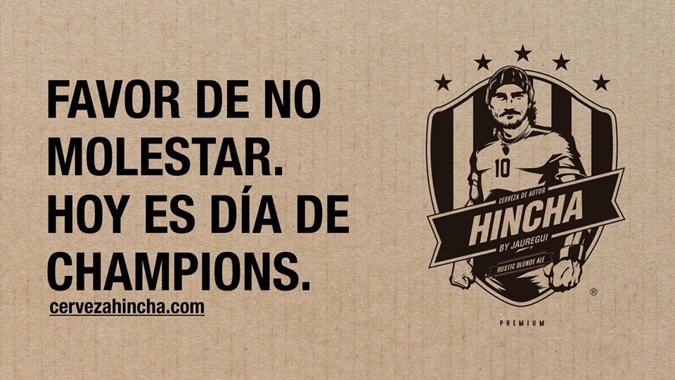 CervezaHincha's tweet photo. Estás listo? Prepara tu destapador o pide ya tu #CervezaHincha acomódate en tu lugar y haz silencio que ya comienza en un momento más el Himno de la #ChampionsLeague https://t.co/D5PkkYCwIq