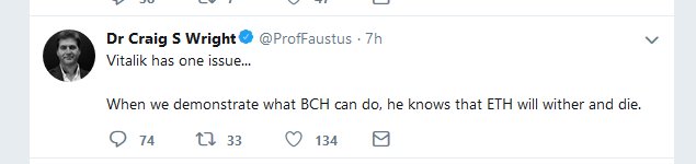 BitcoinRat's tweet photo. Wow ! !
this was an incredible tweet to make . Ratty has always kept away from comment before
but this guy is either a very arrogant fraudster/fake or hes genuinely the real satoshi &amp; will destroy Ethereum as his tweet states -or he was drunk when he tweeted it
you decide people! https://t.co/Ji8Kr3j1uV