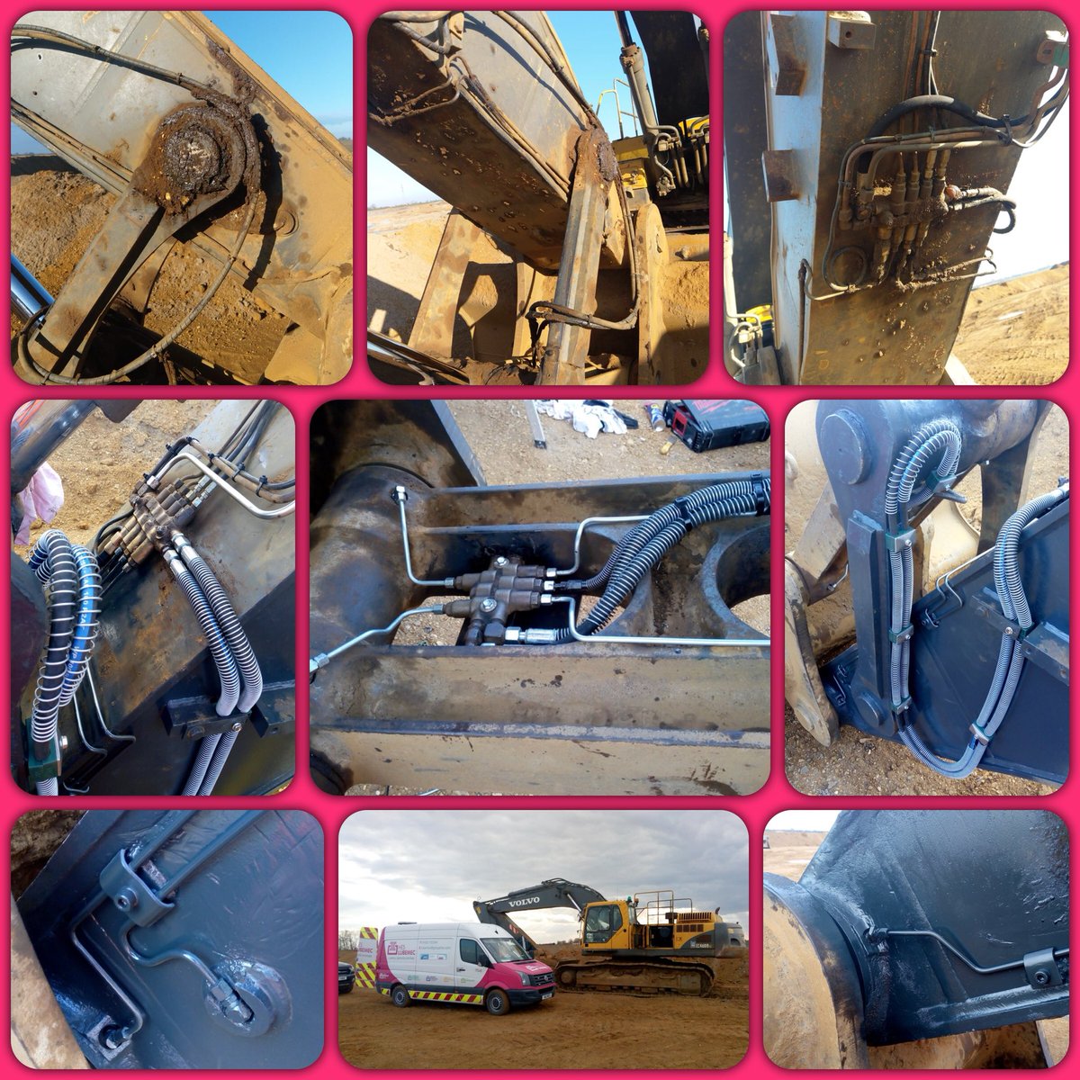 Graham_Imms's tweet image. An older Volvo EC460B having an overhaul of its autogreasing system. 
@GroupHES on site for the customer saving him thousands compared to the existing quote from the system manufacturer. #lubrication #greasing #groeneveld #dedicationtolubrication #construction