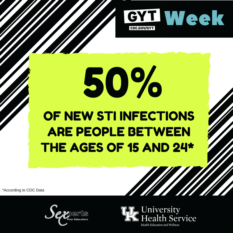 UHSPaws's tweet photo. #GYTWeekUK is next week! Remember the most common symptom of an STI is no symptom at all. Take advantage of the #Free STI testing at UHS and follow @UKSexperts for more #SexEdFun. #SaferIsSweeter https://t.co/8KoLLdQeUl