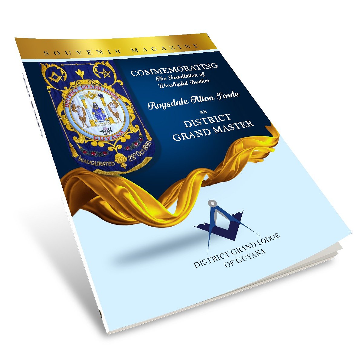 intellectstorm's tweet image. We are proud to add our creative touch to this souvenir magazine for the Grand District Lodge and the commemoration of Roysdale Forde as the Grand District Master. #Magazine #graphicdesign #creativedepartment #creativedesign