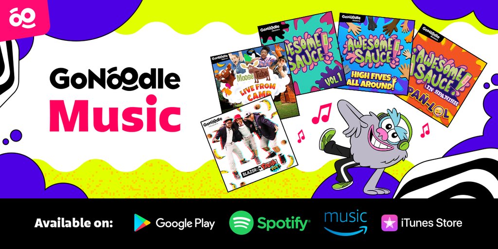 GoNoodle on Twitter "Awesome Sauce, Moose Tube, Blazer Fresh and more are streaming NOW on