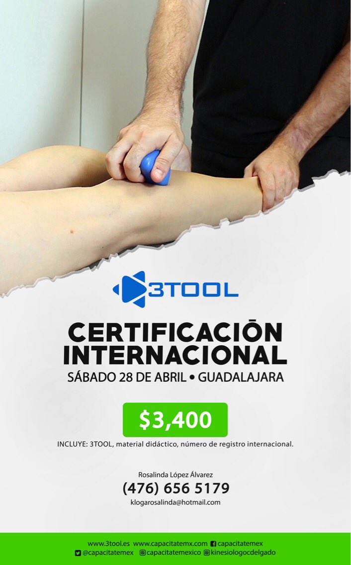Capacitatemex's tweet photo. Certificacion oficial @3TOOL_ES en Guadalajara ! Cupo limitado https://t.co/8t34kyzE7g