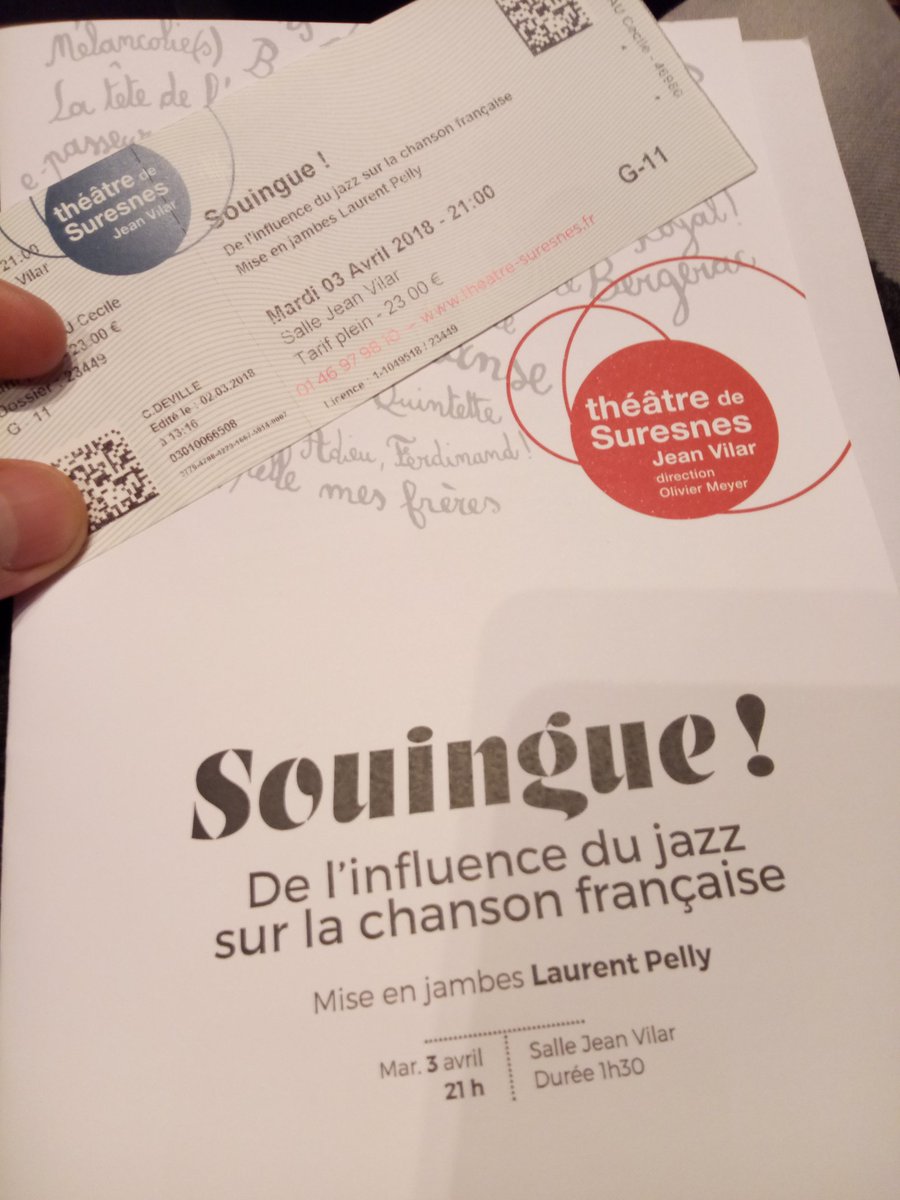 Ce soir @Ugoandplay est à Suresnes pour un grand moment de musique ! #souingue #jazz