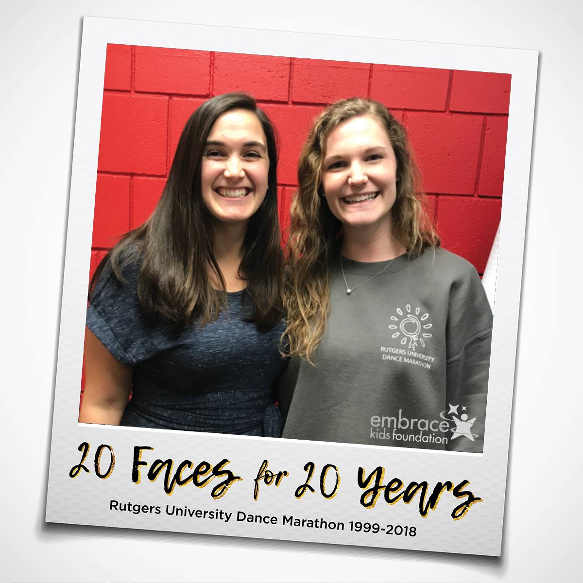 In celebration of Rutgers University Dance Marathon’s 20th Anniversary and in honor of the thousands of people who made the past 20 years possible, RUDM is showcasing 20 Faces for 20 Years. Read  about 20 Faces for DM’s 20th Year here: marathon.rutgers.edu/20faces/

#20Facesfor20years