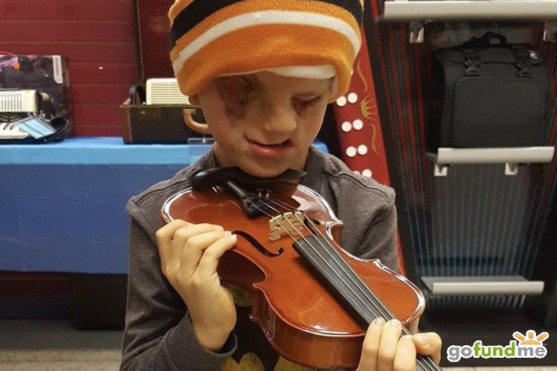 gofundme's tweet image. Christian is so inspiring. He was born with no eyes, but that hasn't stopped him from pursuing his passion for music. Here’s $500 to continue your lessons &amp;amp; get even better, Christian! Don’t forget to save us a seat at your first concert: bit.ly/2Gy0Fmq #GivingTuesday
