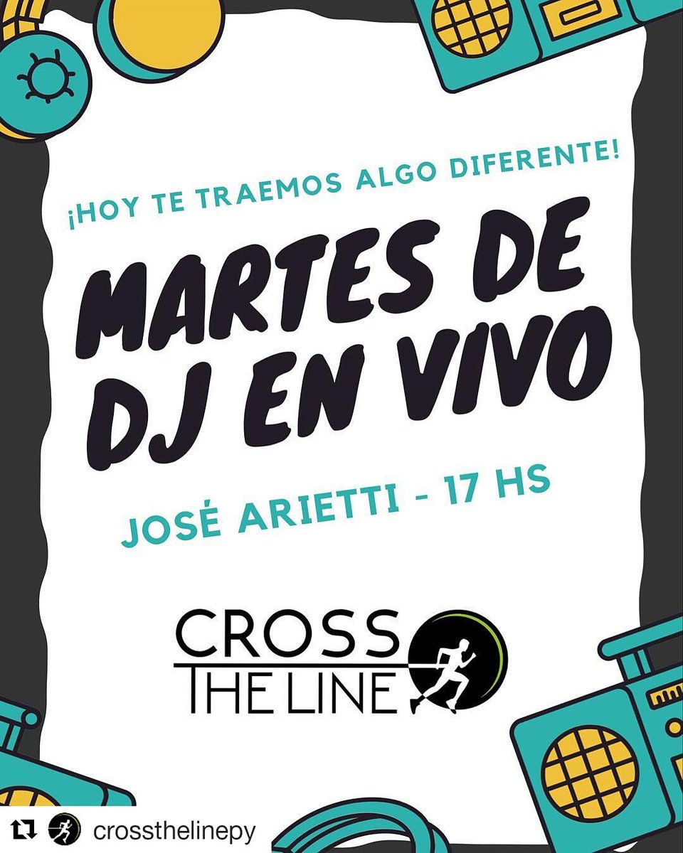 ¡HOY HAY DJ EN VIVO! @crossthelinepy 🎧❤️🔝 de 17 hasta las 21 hs 🤤💪 #CTLVibes

Obs: si todavía no sos alumno vení a aprovechar tus días gratis!