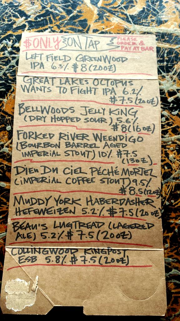 Latest liquids <a href="/forkedriverbrew/">Forked River Brewing Company</a> <a href="/LFBrewery/">Left Field Brewery</a>! See you tonight!