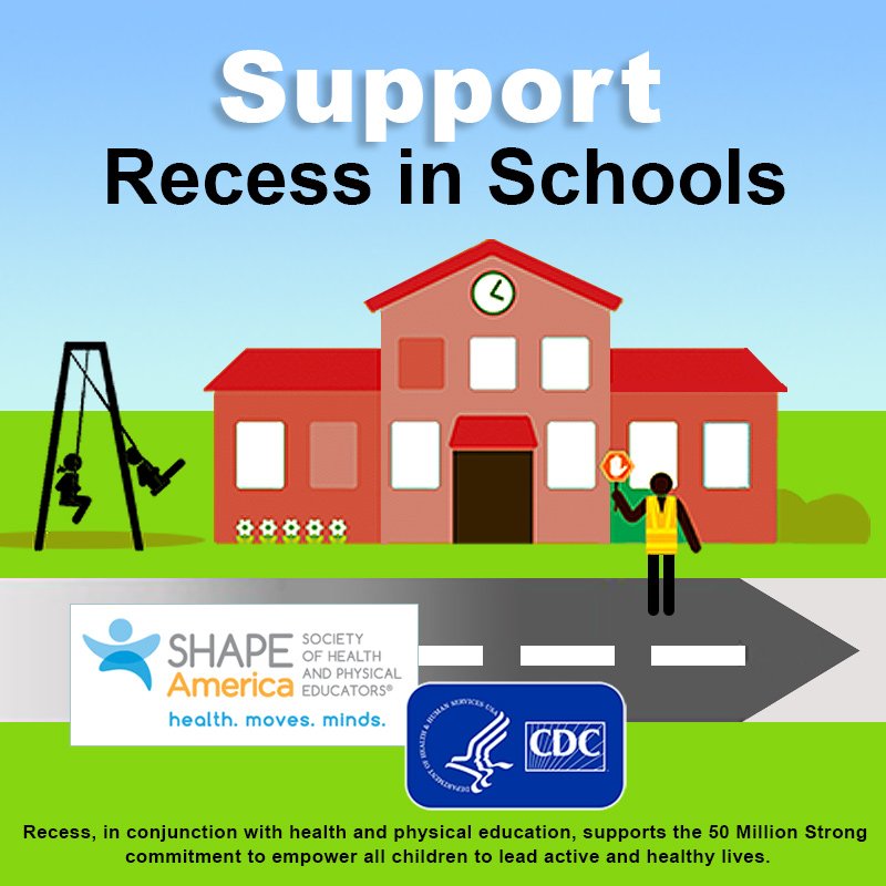 SHAPEAmerica's tweet photo. Kudos to @AZforRecess @azhpe for advocating to restore #recess 2x/day for #AZ elementary kids! Want to make positive changes to your school's #recesspolicy? Free @CDCgov #SHAPEAmerica guidance doc: 19 evidence-based strategies for recess in school! --> https://t.co/cKrJc0t8Q3 https://t.co/Y9233UeZHl
