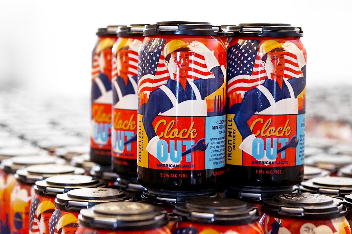 IronHillBrewery's tweet photo. Today we canned a brand new recipe and our first 6-pack ever. Put the workday behind you and #ClockOutLager in front of you starting Thursday. https://t.co/QWryF4RZDZ