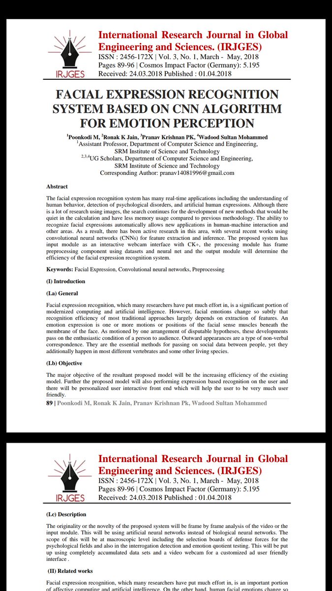 connectwadood's tweet photo. Milestone in success. First paper published with tireless efforts and late night coffees!! 
#SoGoodToBeTrue #IRJGES https://t.co/8z8EpDMeYe