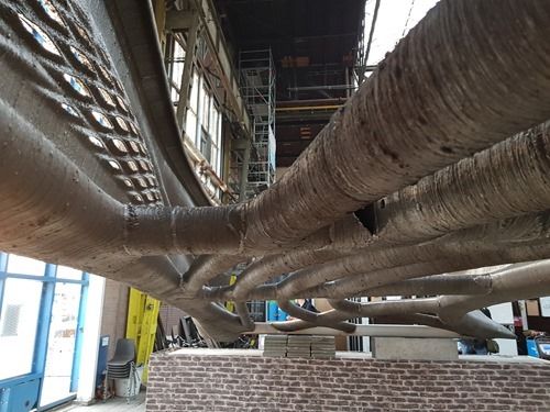 keanw's tweet image. Blog: Checking out the world's first 3D printed steel bridge at MX3D in Amsterdam buff.ly/2Gu6NjC