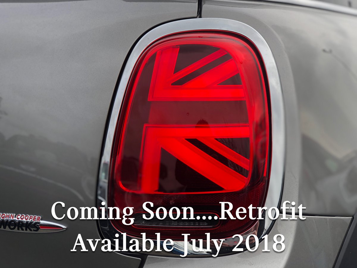 sycamoremini's tweet photo. Exciting News!! Union Jack Rear LEDs Will Be Available To Have As A Retrofit from July 2018! | Please email our Accessory Specialist for more details: James.darbost@sycamorebmw.co.uk | #SycamoreMINI #SycamorePeterborough #UnionJackLights #MINI #JCW #Peterborough #UnionJack #LCI https://t.co/YaMkhrFtTl