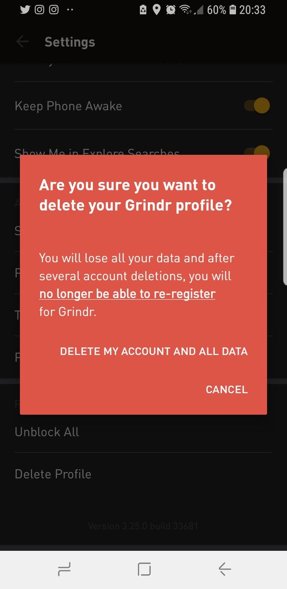 Is grindr keep phone awake