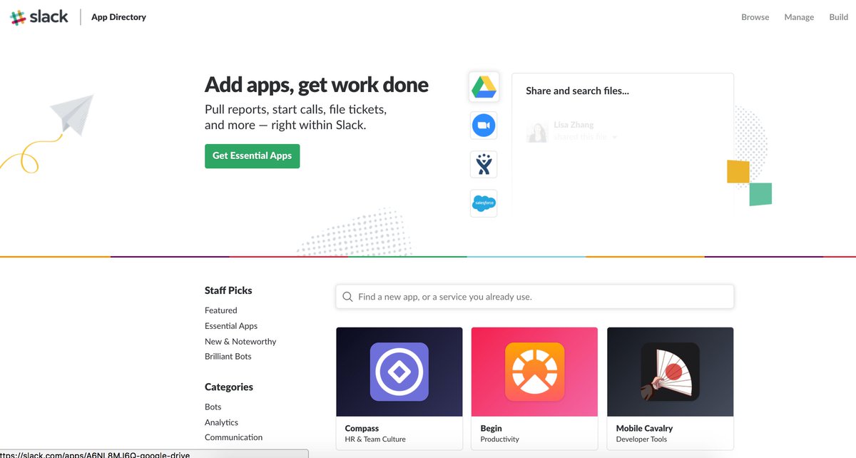 compasshq's tweet photo. Wow! Thanks @SlackHQ for featuring Compass in the app directory this week! We've loved every bit of building a tool that works with Slack. Check it out! #futureofwork #remotework #responsive https://t.co/XYU9JwG7fn