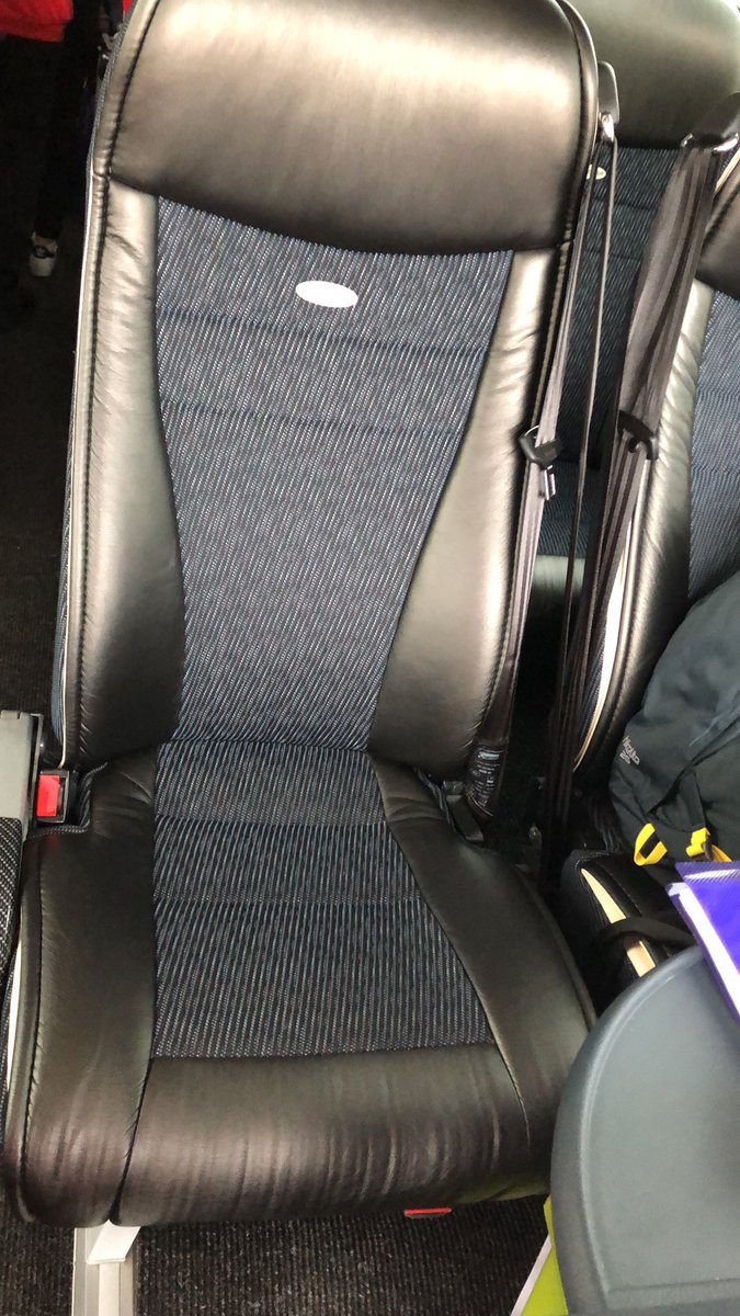 Jen2030's tweet photo. @Cambs_Tours by far the best company we have used for our ski trip. USB ports, reclining seats that move sideways and tea! https://t.co/jAIrQKUQBq