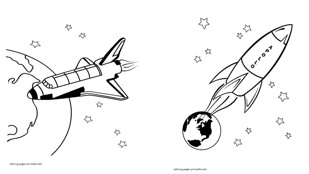 CharbelTorbey's tweet image. #ColouringPage - #space #PrintAndGo