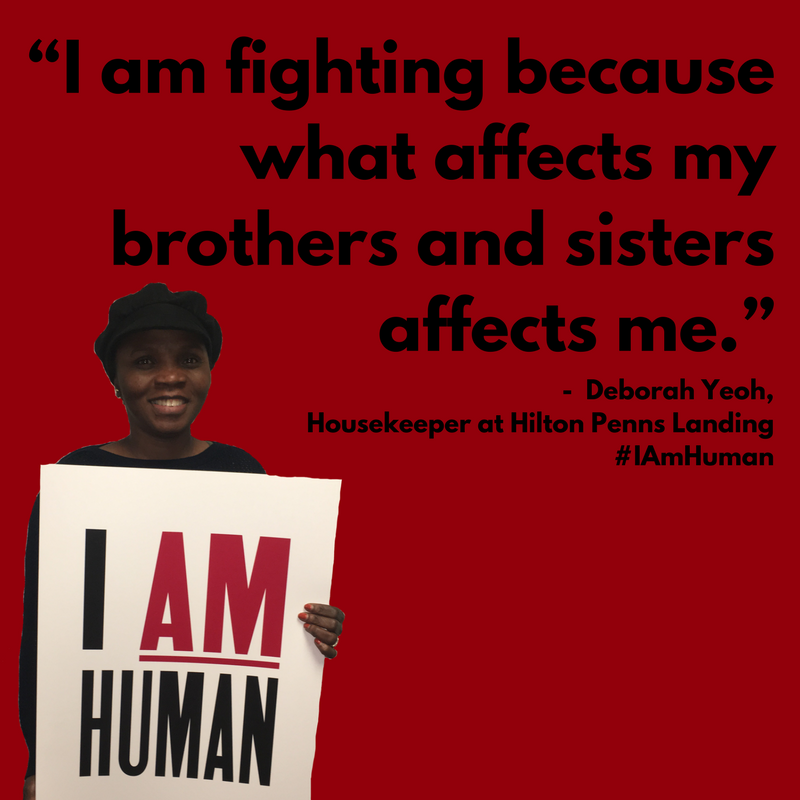 powerinterfaith's tweet photo. Tomorrow, we will stand with Philadelphia hospitality workers because Martin Luther King Jr. didn’t die in vain. We will fast by abstaining from food, buying, and working, and wearing all black. #IAmHuman https://t.co/ubq1tOL4E0 https://t.co/5YgZcWXxN9