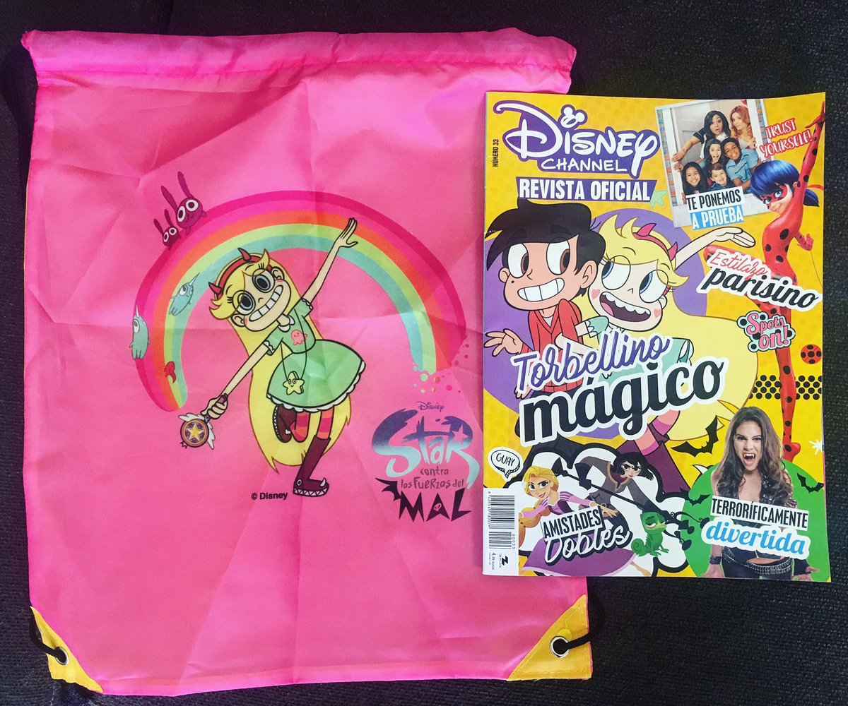 DaronNefcy's tweet photo. Wow! A friend bought me this cute Star bag and magazine she bought in the Madrid, Spain, airport!!! Have you seen any more official Star vs stuff in Spain? Please let me know! https://t.co/6OglzuBaJj