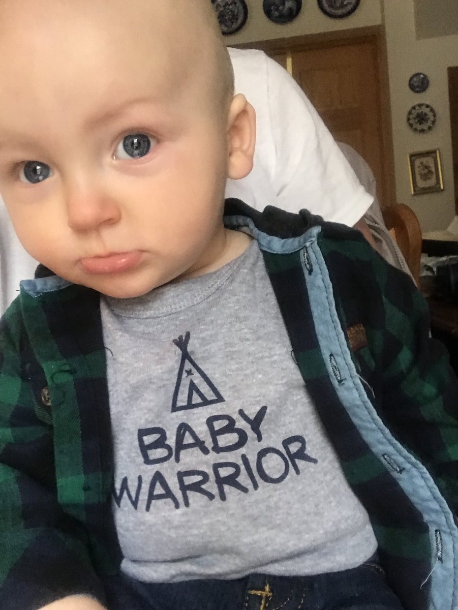 Aewallace8's tweet photo. My Lil Baby Warrior 💙💛 #ConnerJames https://t.co/nZHunkYIa4