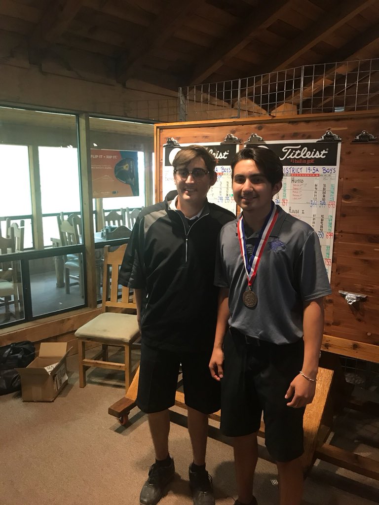 District Golf Regional Qualifers! Casey Harman (BHS) finished 6th overall and Arturo Hernandez (CCHS) finished 9th overall! BISD is proud of you both!
