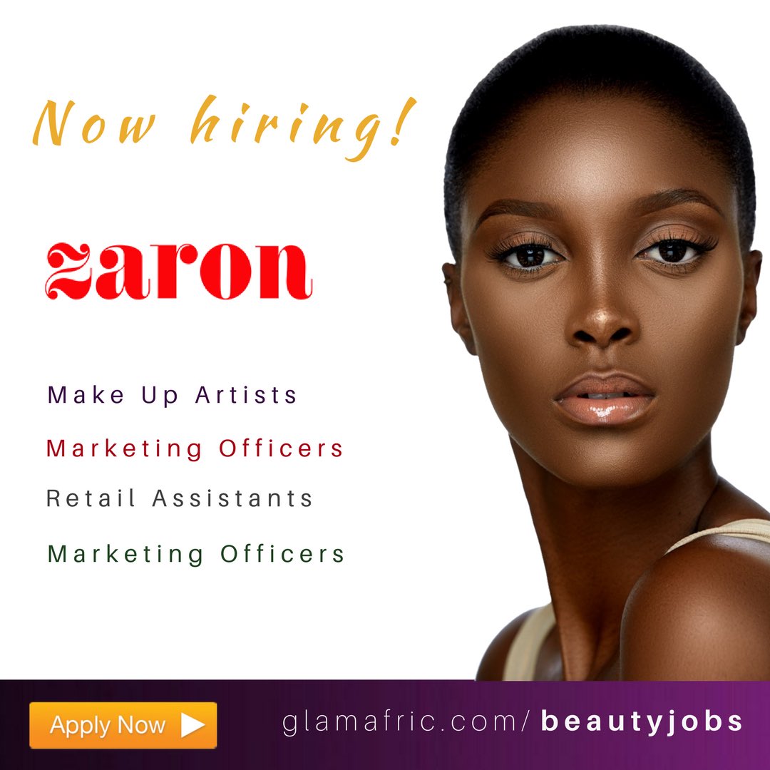 GlamAfric's tweet photo. Searching for that next major move? ππ½ββ @zaronintl are recruiting. Apply Now!!! ~~~
https://t.co/h7LhueoI8y ~
#beautyjobs #naijamua #nailtech #hairstylists #execassistants #aestheticians #beautysaons #barbers #beautyapp #marketers #itpersonnel https://t.co/cRGRSC91dF