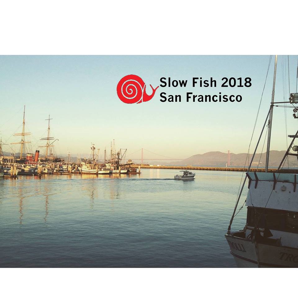 AliceWaters's tweet photo. SLOW FISH is gathering in San Francisco! People who fish, chefs, students, eaters, advocates and leaders from around the world will commune over a common vision of good, clean, and fair seafood for all. Join the delicious fun April 14-16. #slowfish2018 

https://t.co/w1D23vr1AB https://t.co/4pLsffCjZ8