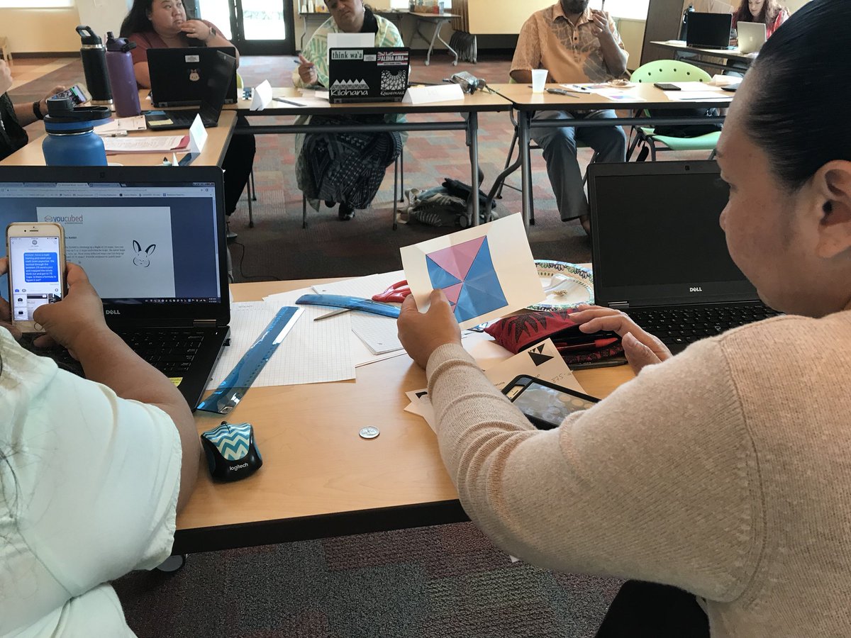 MGMath4All's tweet photo. Sharing multiple strategies. #KCIKilohana18 @krausecenter @YouCubedOrg @nrichmaths https://t.co/EVXJoMQ2KD