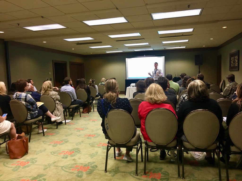 HeritageRTC's tweet photo. Heritage Autism expert Neil Wallace instructs attendees at the 2018 Autism Conference. #AutismDay2018 (the next day) #AutismAwarenessDay #AutismAcceptanceMonth https://t.co/ZxpNJC7Biv