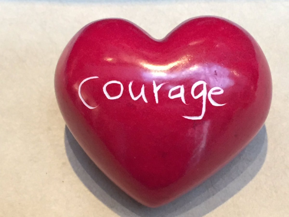 'One isn't necessarily born with courage, but one is born with potential. Without courage, we cannot practice any other virtue with consistency. We can't be kind, true, merciful, generous, or honest.' - Maya Angelou           #Courage #TuesdayThoughts