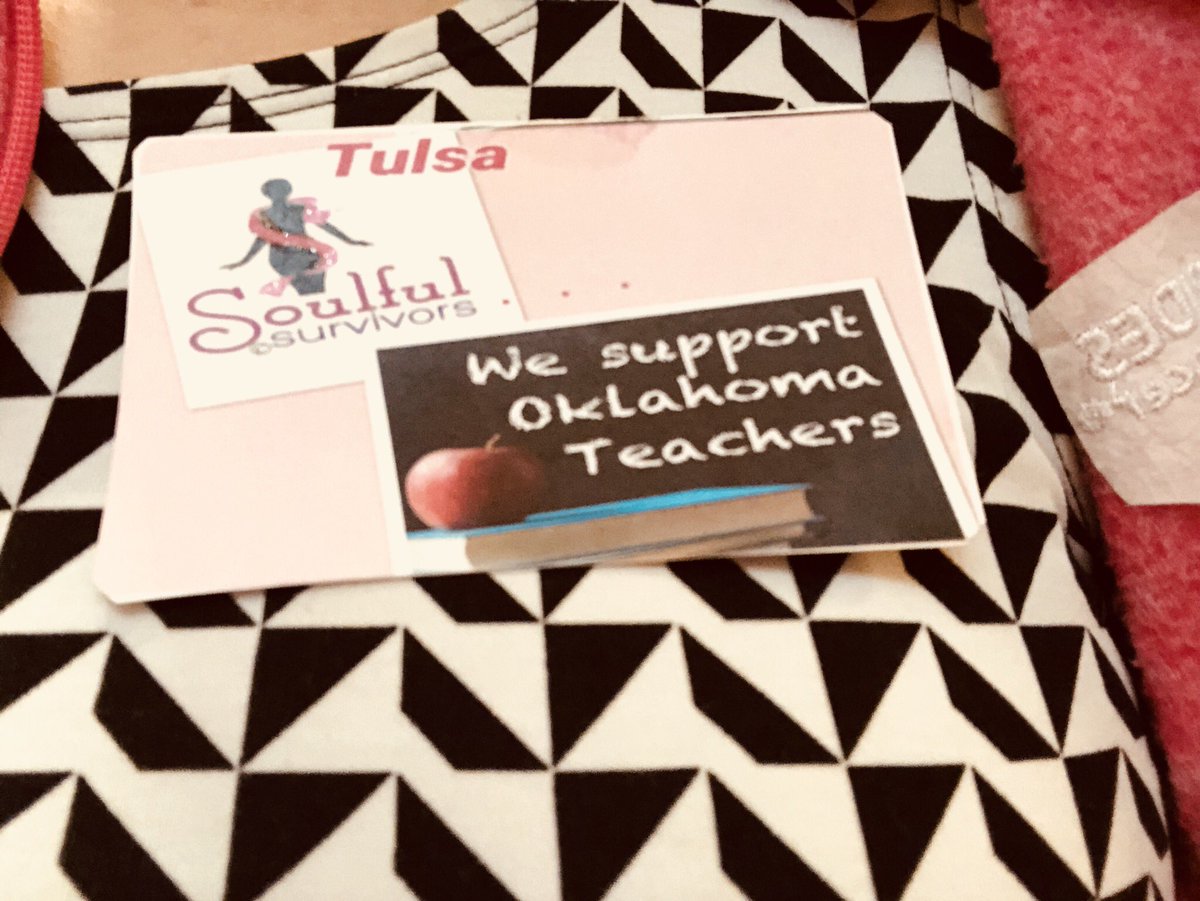 MSABC_OKC's tweet photo. What a day for #MakingStridesOKC and @MSABCTulsa to be at the #Oklahoma Capitol! We were attending the Annual Breast Cancer Awareness Day and ended up taking part in supporting our teachers as well. #HopefulTogether https://t.co/bbJDE09TSE