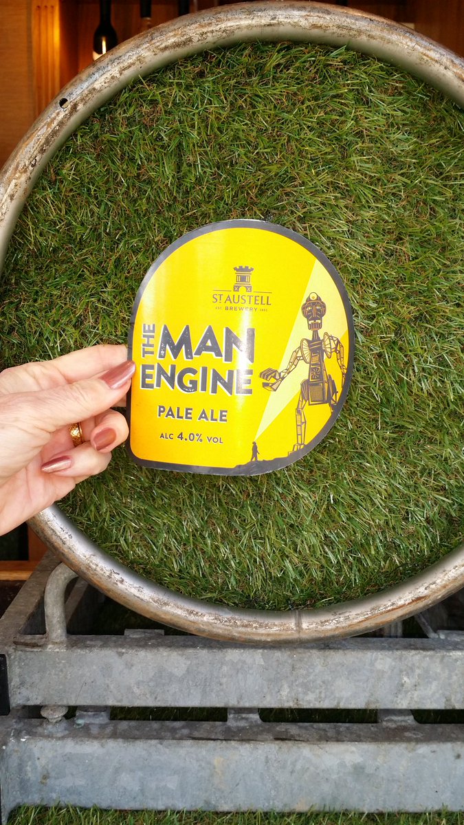 Pillboxman's tweet image. He&apos;s big, he&apos;s bold and he&apos;s magnificent. AND he has his own beer! #manengine # Tavistock # Devon