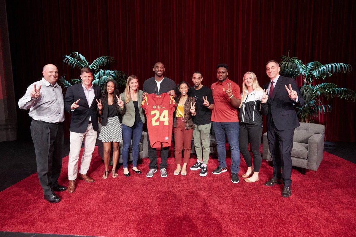 It was an honor to have <a href="/kobebryant/">Kobe Bryant</a> on campus and be part of the @USCPSI discussion about his competitive philosophy and mindset. A true competitor at everything he does! #OnlyAtSC #FightOn #MambaMentality