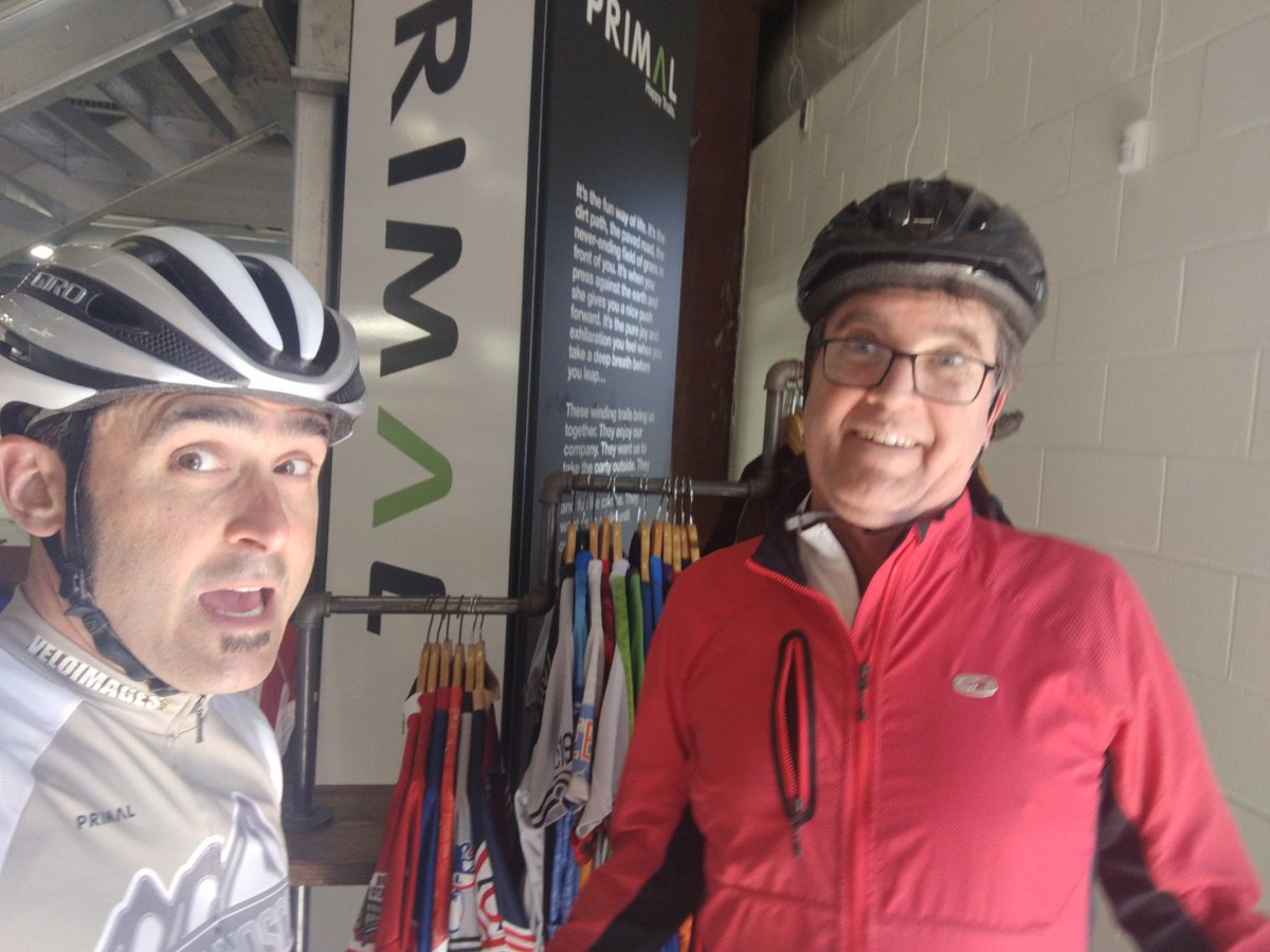 imacsweb's tweet photo. Quick visit! #Demver #cycling @PrimalWear #IDS2018 (@ Primal Wear in Denver, CO) https://t.co/hwow3rCKKU https://t.co/fCGO59ckMK
