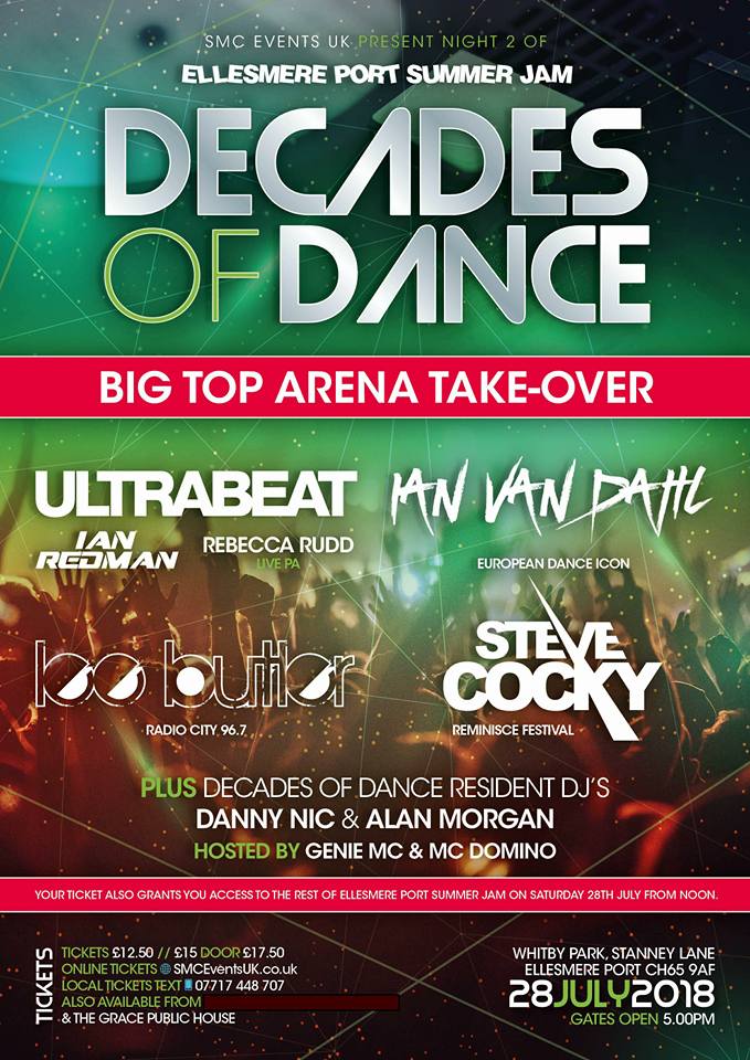 Steve Cocky (@djstevecocky) on Twitter photo Ellesmere Port Summer jam! looking forward to this event with me & @djleebutler @ianvandahldj <a href="/ianultrabeat/">Ultrabeat_Ian</a> #decadesofdance facebook.com/eportsummerjam… Ellesmere Port Summer jam! looking forward to this event with me & @djleebutler @ianvandahldj <a href="/ianultrabeat/">Ultrabeat_Ian</a> #decadesofdance facebook.com/eportsummerjam…