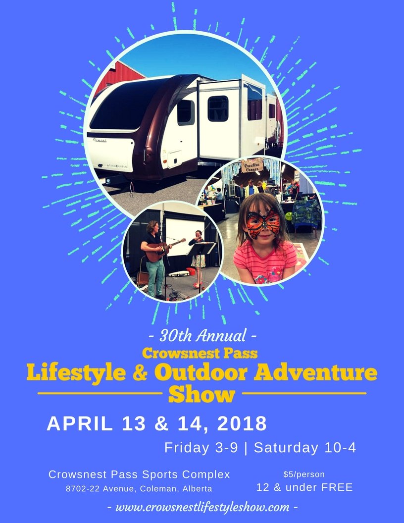 #cnptradeshow coming up on April 13 &amp; 14. RV's, food vendors, bouncy castle, live music and SO MUCH MORE!
#crowsnestpass #tradeshows #gocrowsnest #explorethepass #outdooradventure #lifestyle