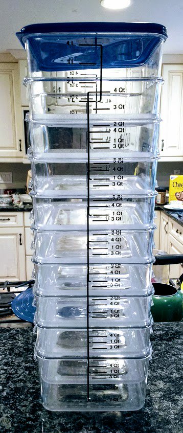 dougireton's tweet photo. Organizing the pantry with commercial restaurant containers as one does. AKA Dockerizing the pantry.
#ContainerOps https://t.co/0vMWTEOujZ