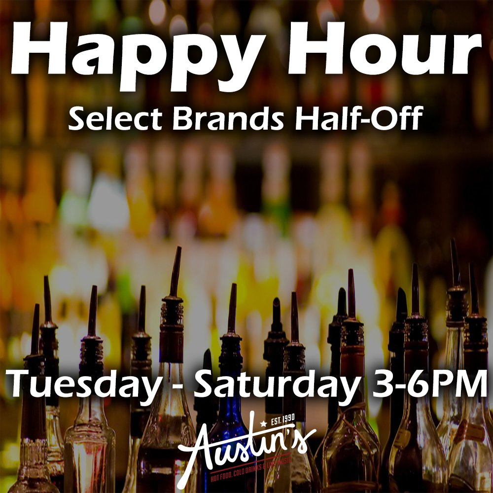 Stop by Austin's for Happy Hour this week! #happyhourchicago #libertyville