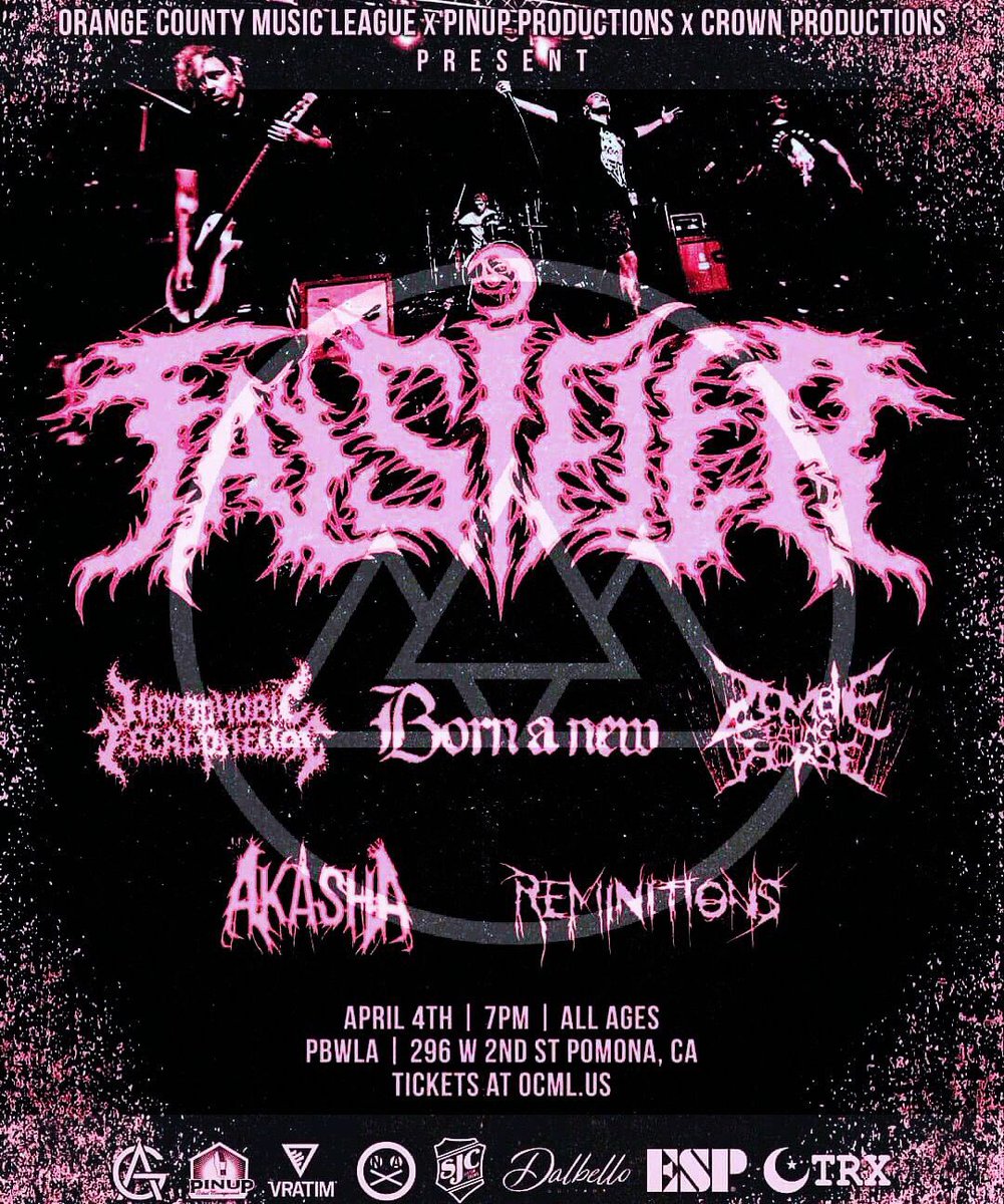Akasha (@akashatheband) on Twitter photo Next RAGER tomorrow!! Pbw Pomona be there! <a href="/bornanewnj/">born a new</a> <a href="/ZombieEatHorse/">Zombie Eating Horse</a> <a href="/ReminitionsCA/">ReminitionsCA</a> $10 tickets..see ya in the pit! #akasha #akashatheband #metal #deathcore #metalcore #hardcore #femalefronted #saralifeless #lifeless Next RAGER tomorrow!! Pbw Pomona be there! <a href="/bornanewnj/">born a new</a> <a href="/ZombieEatHorse/">Zombie Eating Horse</a> <a href="/ReminitionsCA/">ReminitionsCA</a> $10 tickets..see ya in the pit! #akasha #akashatheband #metal #deathcore #metalcore #hardcore #femalefronted #saralifeless #lifeless